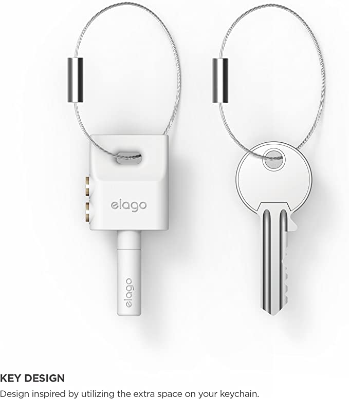 Elago Key Ring Splitter for Headphones &amp; Earphones (White)