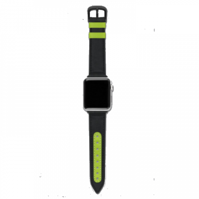 Evutec Sport Band for Apple 42/44mm (Black/Lime)