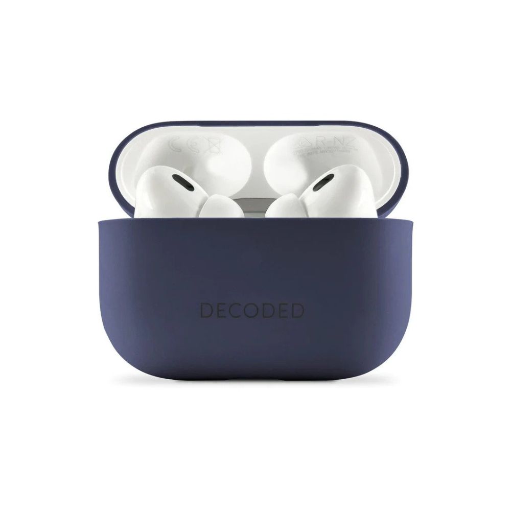 [D23APP2C1SMNY] Decoded Silicone Case Airpods Pro 1 & 2 (Navy Peony)