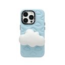 Casetify Grippy Case for iPhone 15 Pro (Marshmallow Cloud)