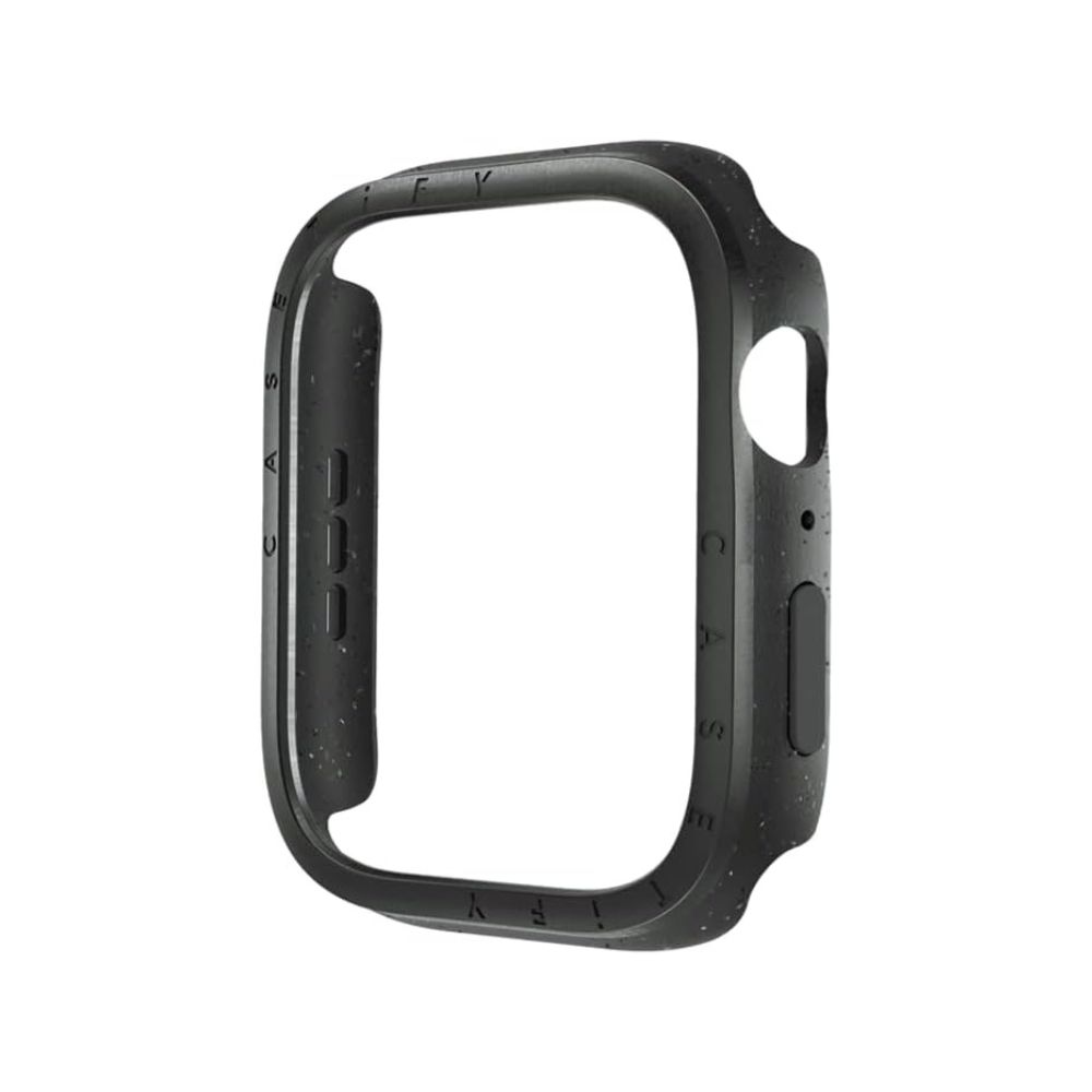 Casetify Mettalic Impact Case with Screen Protector for Apple Watch 45mm (Black)