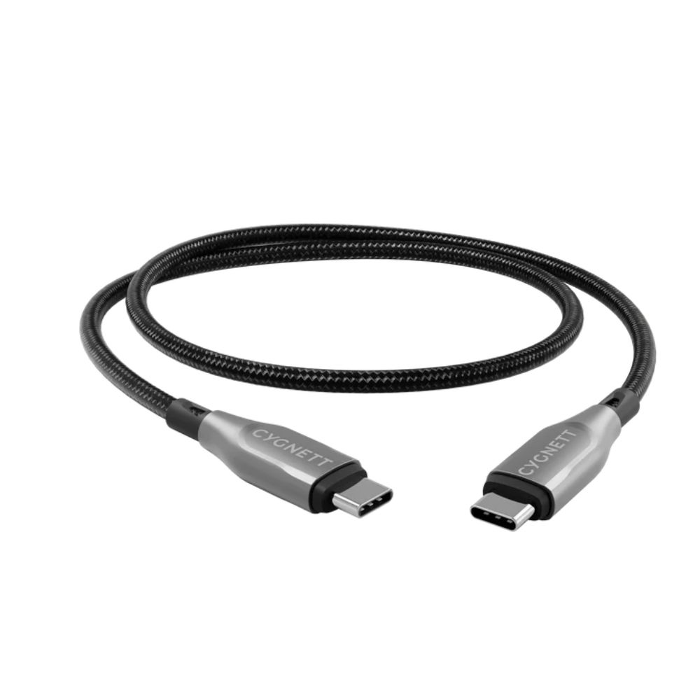 Cygnett Armoured USB-C To USB-C (USB 2.0) 1M (Black)