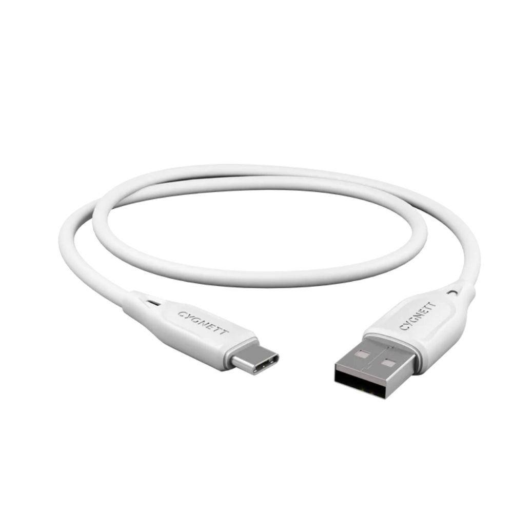 Cygnett Essentials USB-C To USB-A (2.0) 1M (White)