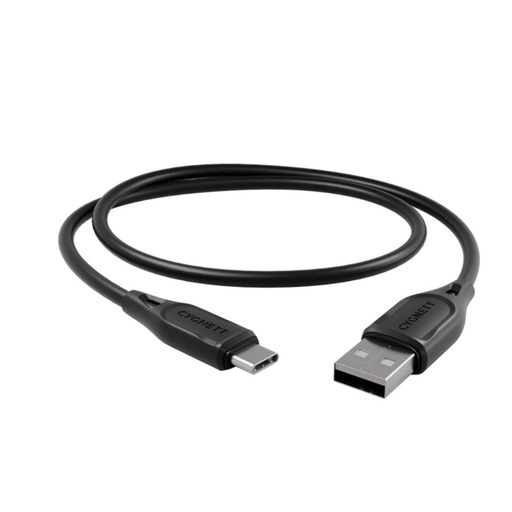 [CY4687PCUSA] Cygnett Essentials USB-C To USB-A (2.0) 1M (Black)