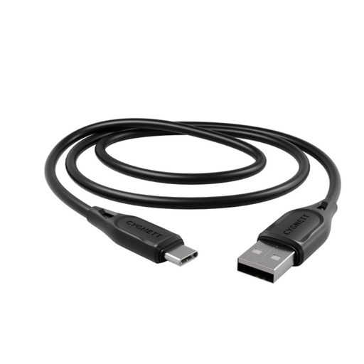 [CY4689PCUSA] Cygnett Essentials USB-C To USB-A (2.0) 2M (Black)