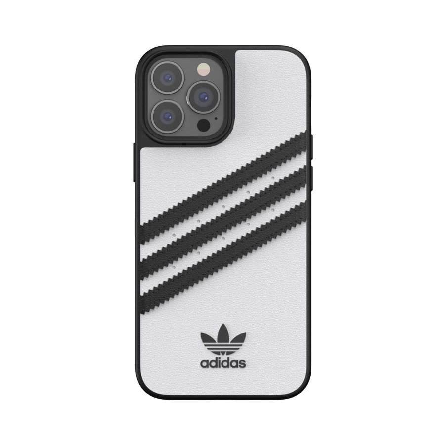 Adidas 3-Stripes Snap Case Case for iPhone 13 Pro (White/Black)