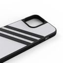 Adidas 3-Stripes Snap Case Case for iPhone 13 mini (White/Black)