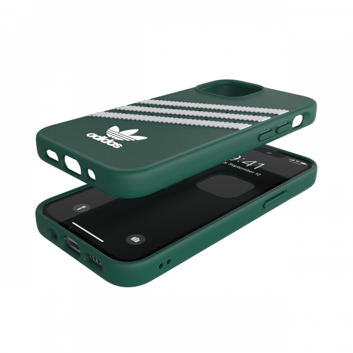 Adidas 3-Stripes Snap Case Case for iPhone 13 mini (Collegiate Green)