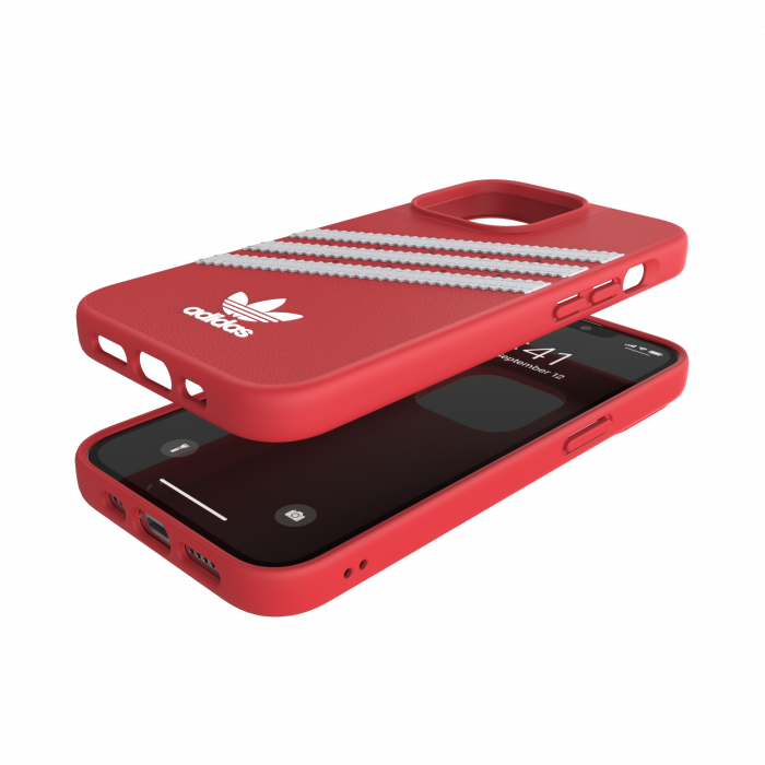 Adidas 3-Stripes Snap Case Case for iPhone 13 Pro (Scarlet)