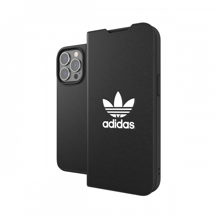 Adidas Trefoil Booklet Case for iPhone 13 Pro (Black/White)