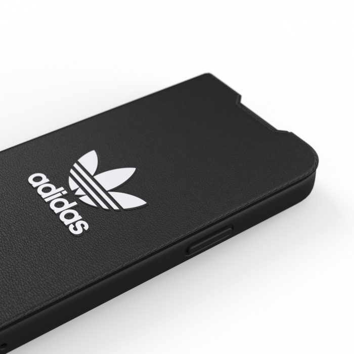 Adidas Trefoil Booklet Case for iPhone 13 Pro (Black/White)