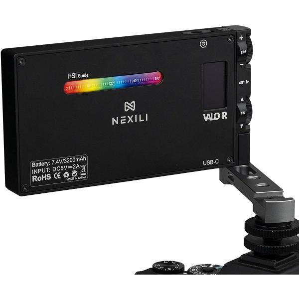 Nexili Valo R Portable RGB LED Light 2500K-8500K