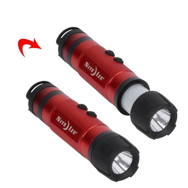 Nite Ize Radiant 3-IN-1 LED Mini Flashlight 80 Lumens (Red)