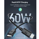 RAVPower 2m Type-C to Type-C Cable TPE (Black)