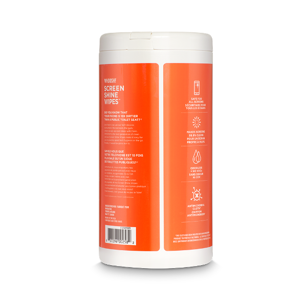 Whoosh Screen Shine Wipes 70