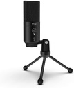 FIFINE USB-C Mic with a Pop Filter, a Mute Button and a Monitoring Jack for Recording