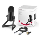 FIFINE Studio USB Mic with a Live Monitoring, Gain Controls, a Mute Button for Podcasting