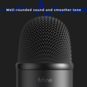 FIFINE Studio USB Mic with a Live Monitoring, Gain Controls, a Mute Button for Podcasting