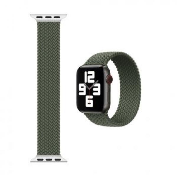WIWU Braided Solo Loop Watchband For IWatch 42-44MM / L:172MM (Green)