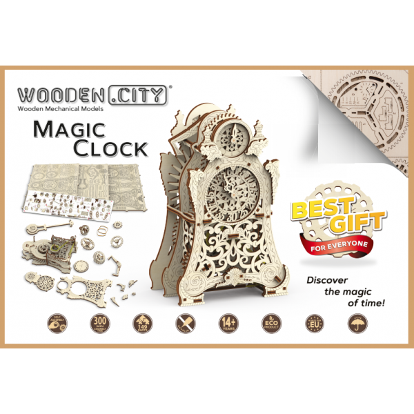 Wooden.City Wooden Mechanical models (Magic Clock)