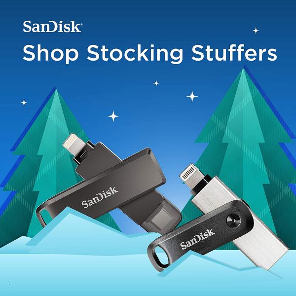 SanDisk iXpand Flash Drive Go 128GB USB A to Lightning