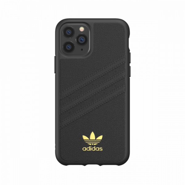 Adidas 3-Stripes Leather Snap for iPhone 11 Pro (Black)