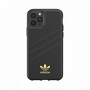 Adidas 3-Stripes Leather Snap for iPhone 11 Pro (Black)