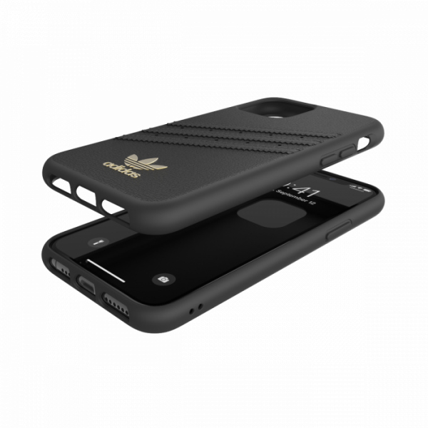 Adidas 3-Stripes Leather Snap for iPhone 11 Pro (Black)