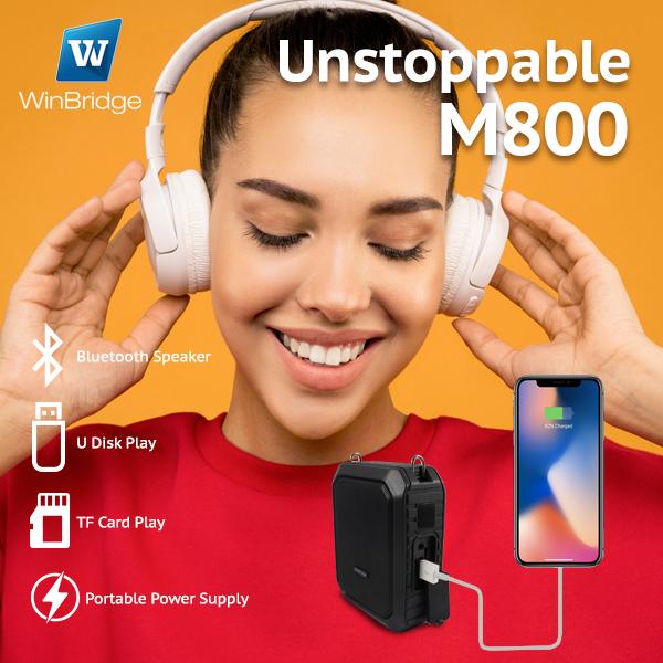 Winbridge 18Watts Portable Rechrgeable Voice Amplifier