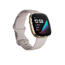 Fitbit Sense Advanced Health Watch (Lunar White/Soft Gold)