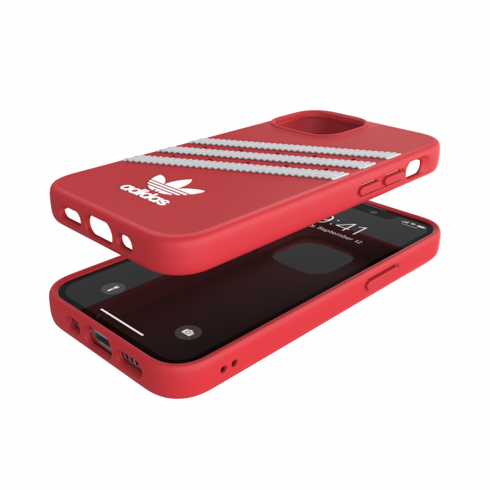 Adidas 3-Stripes Snap Case for iPhone 13 Mini (Scarlet)