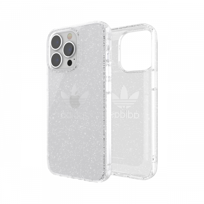 Adidas Protective Glitter Clear Case for iPhone 13 Pro (Clear)