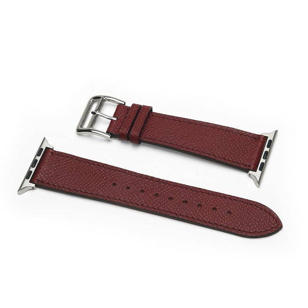 Affluent Leather Apple Watch Band 42/44/45mm (Epsom Burgundy)