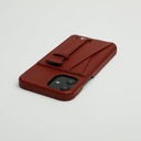 Affluent Leather Card Holder Case for iPhone 13 Pro Max (Epsom Navy)