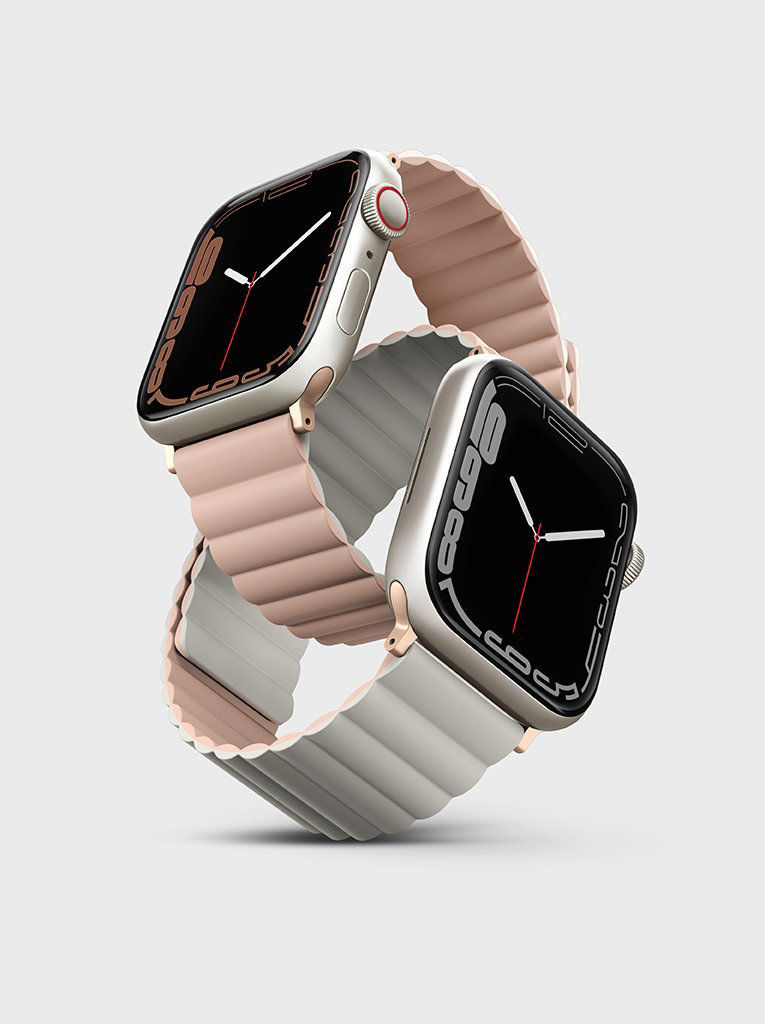 Uniq Revix Reversible Magnetic for Apple Watch Strap 38/40/41mm Blush (Pink/Beige)