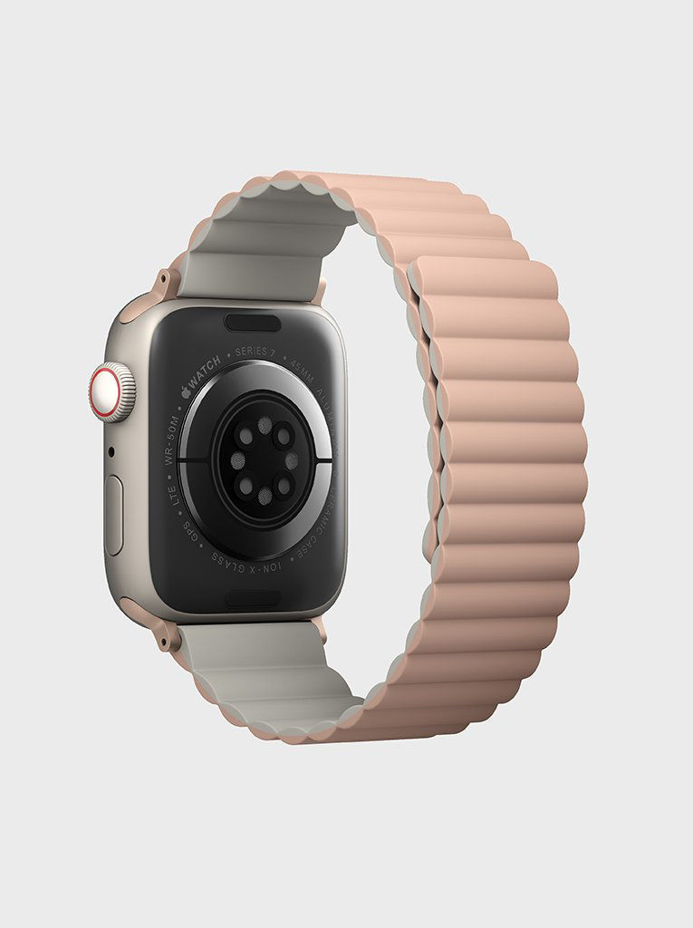 Uniq Revix Reversible Magnetic for Apple Watch Strap 42/44/45mm Blush (Pink/Beige)