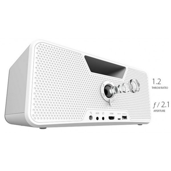 Aiptek Dashbon Flicks Mobile Cordless Boombox Projector-EOL