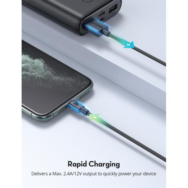 RAVPower USBA-Lightning Cable 1m (Black)
