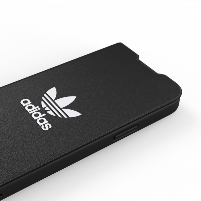 Adidas Trefoil Booklet Case for iPhone 13 Pro Max (Black/White)