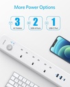 Anker PowerExtend USB-C 6-in-1 PowerStrip (White)