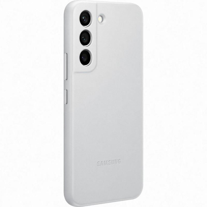 Samsung Galaxy S22 Leather Cover (Light Gray)