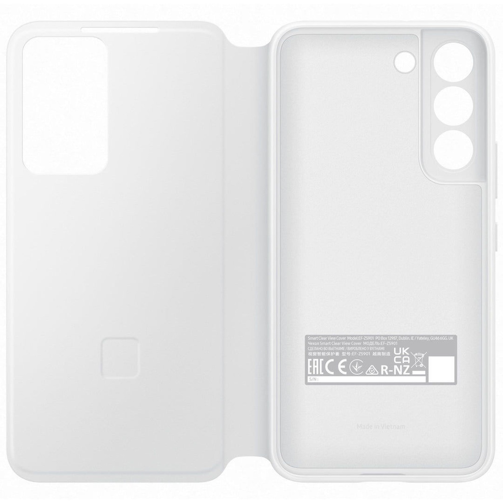 Samsung Galaxy S22 Smart Clear View Cover (White)