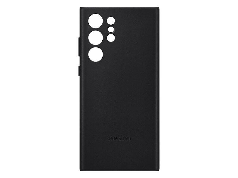 Samsung Galaxy S22 Ultra Leather Cover (Black)