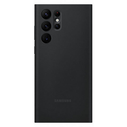 Samsung Galaxy S22 Ultra Smart Clear View Cover (Black)
