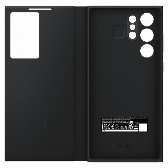 Samsung Galaxy S22 Ultra Smart Clear View Cover (Black)