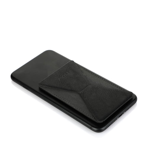 MOFT Phone Stand With Card Holder (Solid Black)