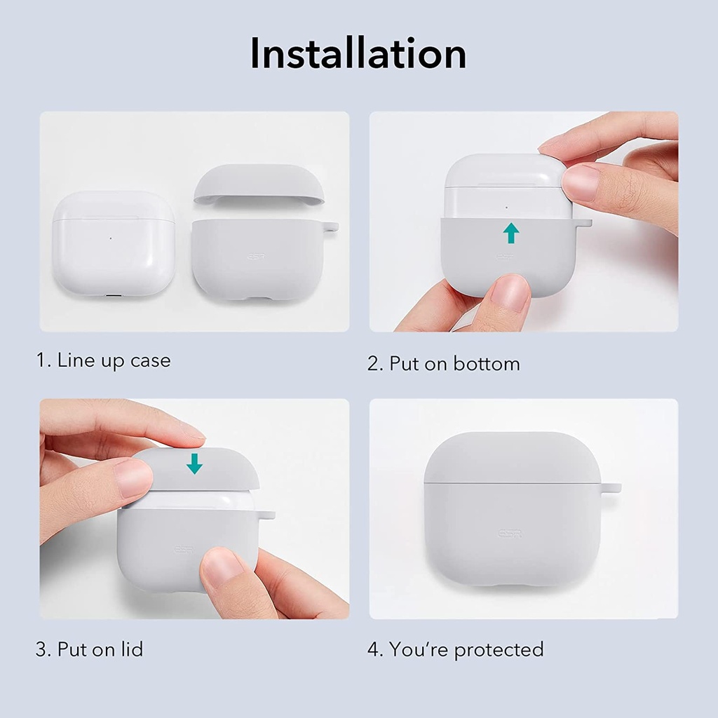 ESR Bounce Carrying Cover for AirPods 3 (White)