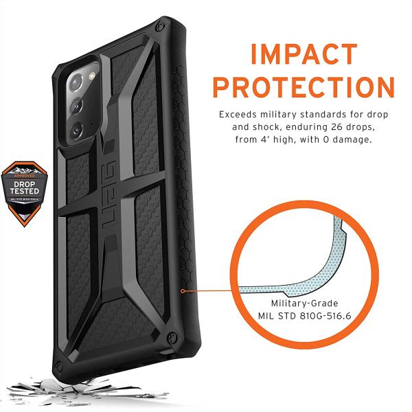 UAG Monarch Carbon Fiber for Galaxy Note 20 (Black)