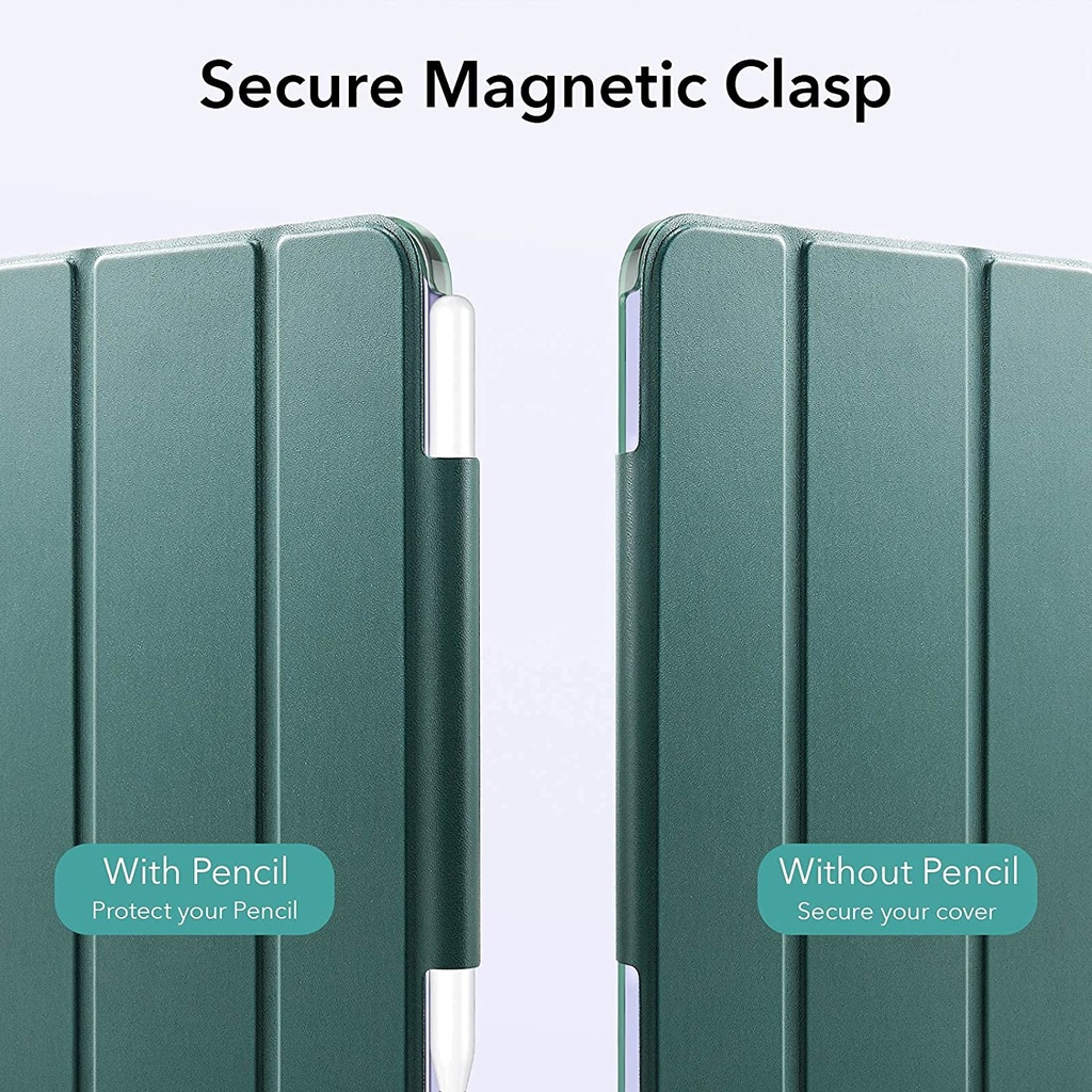 ESR Ascend Trifold with Clasp Cover for iPad Mini 2021 (Dark Green)