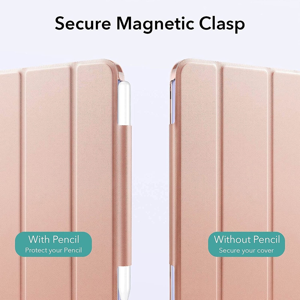 ESR Ascend Trifold with Clasp Cover for iPad Mini 2021 (Rose Gold)